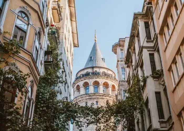 加拉塔庫勒西全景伊斯坦堡 - Ortaçağ Kulesi
